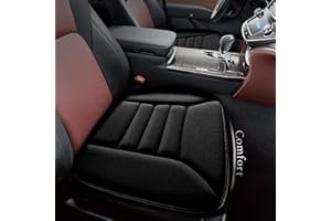 kingphenix Auto Sitzkissen mit 3,0 cm Komfort Memory Foam Sitzkissen für Auto und Bürostuhl - Schwarz