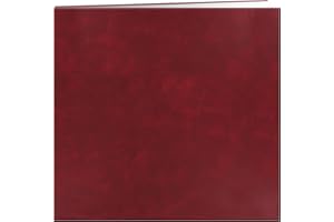 Pioneer Photo Albums Leatherette Post Bound Album x 12 inches-Burgundy, 12" x 12"