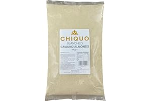 Chiquo Blanched Ground Almonds 1kg - Premium Velvety Almond Flour for Keto Baking & Cooking | Snacks | Soups