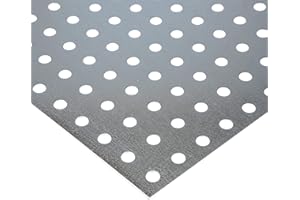 BESTELL_DEIN_BLECH Lochblech Stahl Verzinkt RG 10-25,90 1,5mm dick Magnetisch Zuschnitt individuell auf Maß (1000 mm x 400 mm)