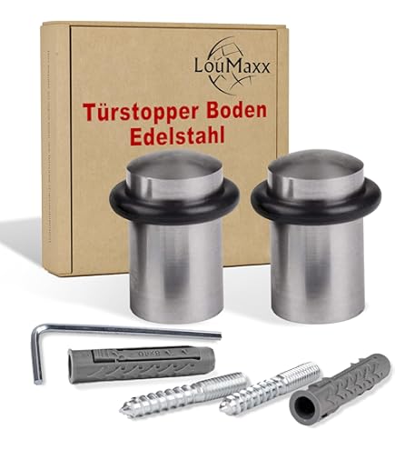 Amig Türstopper Edelstahl - Wandschutz Mit Gummi Für Durchgangstüren