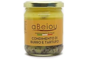 aBeiou. Beurre à la truffe blanche Bianchetto 160g extra produit gourmet 100% italien beurre à la truffe blanche Bianchetto de première qualité sans conservateur idéal pour les cadeaux