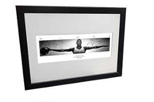 KITBAGS & LOCKERS Kicks Michael Jordan Wings firmato 12 x 8 A4 Chicago Bulls basketball fotografia autografato foto cornice regalo