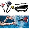 Hikeen Swimming Parachute Resistance Set Training Equipment with 3 Parachute & Adjustable Length Swim Belts for Adults