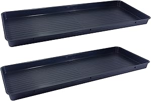 Britten & James SET OF 2 100cm x 40cm Growbag Super Trays from Use in the garden, greenhouse, for hydroponics, oil drain tray, muddy boots, litter tray etc.