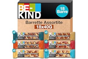 BE-KIND Barretta, Confezione Mista in 6 Gusti diversi, Snack Senza Glutine, 1 Confezione x 18 Barrette da 40 gr