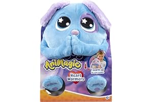 Animagic: Heart Warmers - Dog (Large) | Colour Changing Cuddly Companion with Reusable Heat Pack for Extra Comfort | For Kids Aged 4+