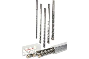 WERKON SDS Plus 5-częściowy zestaw wierteł do betonu 6, 8, 10, 12, 14 x 210 mm wiertło udarowe do betonu