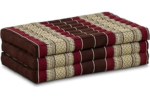 LIVASIA Materasso per bambini sostenibile in kapok, materasso pieghevole, lettino da viaggio per bambini, tappetino yoga, tappetino da gioco, lettino per giardino e balcone 140x70x8cm (Bordeaux)