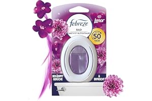 FLASH Febreze Bad Lufterfrischer Lenor Amethyst Blütentraum, Duftstecker zur kontinuierlichen Geruchsbekämpfung und -verhinderung