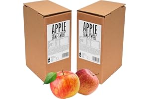 PRESSUICE - Fresh Apple Juice not from concentrate - 2 cartons 5 liters Fruit Juices NFC - Pressed Semi Sweet Drink - No added Sugar - Natural Press - Soft drinks