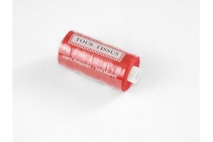 ILC MERCERIE PARADIS Bobine De Fil A Coudre Rouge 100% Polyester 500 Mètres (Rouge)