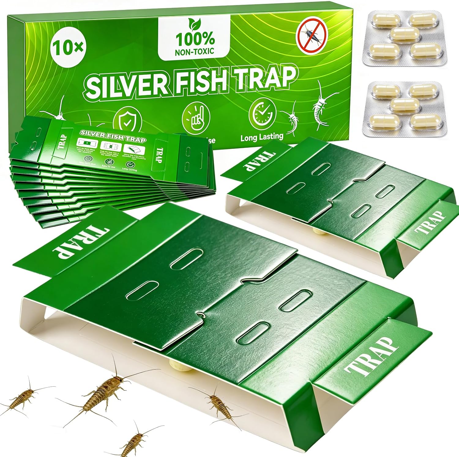 Avis d'Expert & Test Approfondi : 10 Silverfiskfälla Silverfisk Bekämpning - Si (Sélection)