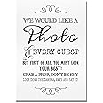 Rustic Photo Booth Table Sign for Weddings and Party Props (L) (White ...
