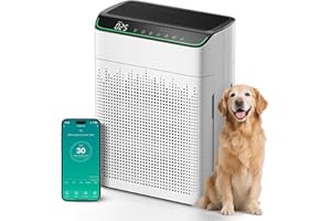 ‎OPERAN Operan Luftreiniger Allergiker, Advanced Air Purifier for Apartments & Smokers' Rooms, Wi-Fi & App Control, CADR 340m³/h (158㎡), Smart Auto-Mode, HEPA Filter gegen Staub, Pollen, Tierhaare, Weiß