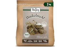 Biojoy Farine d’Epeautre BIO (2 kg), naturelle et pure, sans additifs