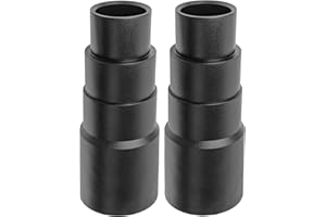 YOUR DAY MATE Adaptateur universel pour aspirateur, 2 pièces, noir, compatible avec Bosch, Makita, Kärcher, etc., 4 positions avec Ø 41-26 mm extérieur, Ø 35-22 mm intérieur, réducteur Adaptateur pour tuyau