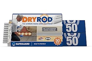 DRYZONE Dryrod Damp Proofing Rods (50 Pack x 3) - BBA-Approved Rising Damp Treatment, Stronger Than DPC Injection Creams. Coverage 18m
