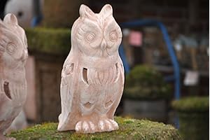 Kunert-Keramik Eule,Dunkles Terracotta,frostfest,38cm,superschön