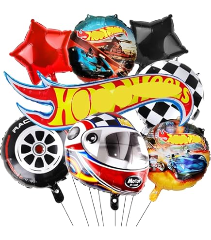 Hot Wheels Geburtstagsdeko Set - 54-teilige Rennwagen Deko Für 1. Geburtstag Jungen