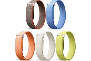 CHULN 5 stycken armband kompatibelt med Google Fitbit Air, justerbart sportnylon ersättningsarmband för smartklocka.