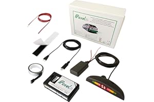 Proxel - Sensori di Parcheggio Elettromagnetici Invisibili, Posteriori, EPS-Dual 4.0 con Display Wireless, Senza Forare Il Paraurti, Kit Universale e Originale