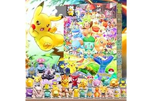 BOSSETY Poké-mon Calendrier de l'Avent de Noël 2023, avec 24 Cadeaux Jouets Surprises Calendrier du Compte à Rebours de Noël, Dessin Animé Mignonnes, Cadeau de Noël pour Enfants, Garçons, Filles (C)