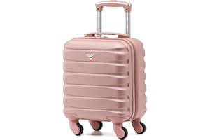 Flight Knight ABS Trolley Bagaglio A Mano 55x35x20cm Compatibile Con Alitalia, easyJet, RyanAir, KLM E Tanti Altri! Valigia Leggera Bagaglio A Mano 4 Rotelle.