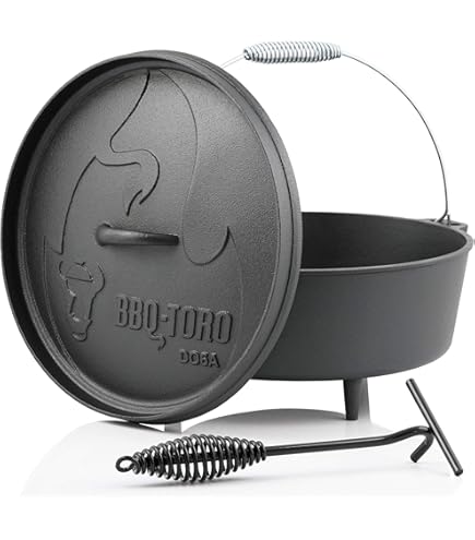 BBQ-Toro Dutch Oven Forest Serie, 4,2 liter, reeds ingebrand