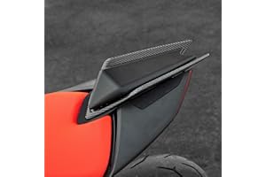 TAZGANTAX Motorrad Hinten Sitz Gugel Soziussitz für RS660 TUONO 660 2020 2021 2022 2023 2024 RSV4 2021-2024 Solo Sozius Sitzbezug Verkleidung kit (Kohlefaser-Optik)