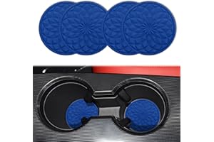 deemars 4PCS Montaña Rusa de la Copa de Coches, Montañas de Coches de Silicona de 2.75In, Cabeza de Arrastre Antidesliz, Accesorios Universales del Interior del Coche para la (Azul)