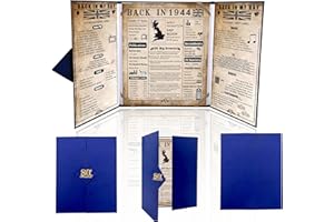 CODKU Back in 1944 Poster UK 80th Birthday Gifts for Women Men,Happy 80th Birthday Decoration Supplies Card Gift for Her 80 Years Old Birthday Wedding Poster,Home Decor Poster,8x10 Inch,Folded