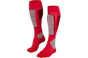 FALKE Mujer SK4 calcetines de esquí Amortiguación Ligera Anti Ampollas Fina Transpirable Secado Rápido Regulación del Clima Neutralización de Olores Lana Hilo Funcional 1 par