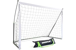 QUICK PLAY QUICKPLAY KICKSTER Fußballtor - Ultra tragbares Fußballnetz für alle Altersgruppen - Schnell aufbaubares Garten-Fußballtor für Spiele im Freien - Inklusive leicht aufbaubarem Fußballtor & Tragetasche