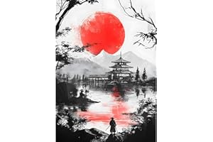 MXJSUA DIY 5D Paesaggio Samurai Diamond Painting Kit, Diamante Painting Kit, Diamond Painting Ricamo a Punto Croce Artigianale Per La Decorazione Della Parete Di Casa 30x40cm