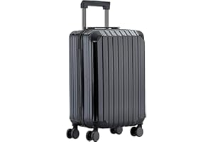 Münicase M816 TSA-Schloß Koffer Reisekoffer Trolley Kofferset Hardschale Boardcase Handgepäck (Black, Kleiner Koffer)