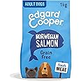 Edgard Cooper Adult Dry Dog Food - (Salmon, 1kg), Grain & Gluten Free, Hypoallergenic, Natural Ingredients & fresh meat, full of essential amino acids for healthy insides