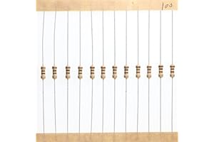 HUABAN 200 Sztuki 0.25 Watts 1/4W 100R 100 Ohm 5% Rezystor z filmu węglowego