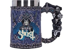 Nemesis Now Ghost Papa Emeritus Evolution Chope en résine 15,5 cm Produit officiel Ghost Chope Ghost Band Tasse à bière moulée dans la meilleure résine peinte à la main