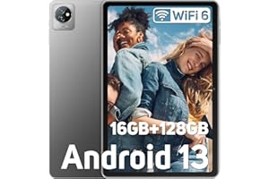 Blackview WiFi 6 tablet z systemem Android 13, tablet dotykowy 10,1 cala 16 GB+128 GB (2TO TF),tablety 6580mAh/Bluetooth 5.0/1280 * 800 HD+ IPS/Google GMS/Widevine L1/Type C/OTG/3 kamery/2 lata