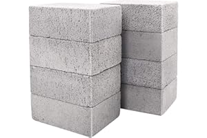 HATOKU 8 Pack Grill Griddle Cleaning Brick Block Pumice Stones for Removing BBQ Grills, Racks, Flat Top Cookers, Pool