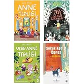 4-5-6.Sınıf Okuma Seti Anne Terliği U&ccedil;an Anne Terliği Top Yutan Ormanı Sokak Kedisi &Ccedil;erez 4 Kitap