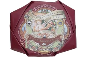ANTICHI DOLCI DI SIENA La Fabbrica del Panforte - Panforte di Siena IGP Ricetta Originale | Ricco di mandorle e frutta candita. Un trionfo di sapori e profumi | 8.8 Oz (250g) (PANPEPATO)