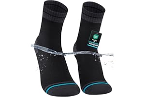 inaWarm Waterproof Socks for Men, Breathable Hiking & Walking Outdoor Crew Socks, Ideal for Cold Wet Weather, Trekking, Camping, Fishing