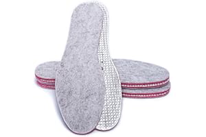 SULPO 3 paia Solette Invernali - Morbide e Confortevoli in Feltro da 6mm - Spessore Extra, Assorbono l'Umidità, Isolamento a Foglio di Alluminio - Termiche Isolanti per il Freddo - Taglie: 35-47