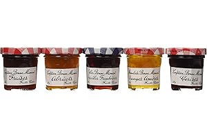 Bonne Maman Assorted Mini Jams - Strawberry, Apricot, Raspberry, Orange Marmalade, Cherry - 8.82 ounces total by Bonne Maman
