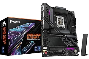 GIGABYTE Z890 AORUS ELITE WIFI7 ICE Motherboard - Supports Intel Core Ultra (Series 2) CPUs, 16+1+2 phases VRM, up to 8800MHz DDR5 (OC), 1xPCIe 5.0 + 3xPCIe 4.0, Wi-Fi 7, 2.5GbE LAN, Thunderbolt 4