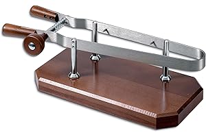 AUSONIA - SUPPORT À JAMBON SERRE-JAMBON PROFESSIONNEL, BASE EN BOIS