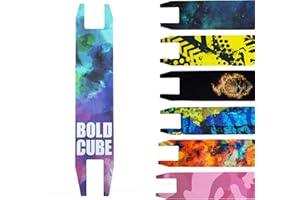 BOLDCUBE Grip Tape Stunt Scooter - Self Adhesive Bubble Free Water Resistant Sandpaper - Fits Most Stunt Scooters - Prime - Blue Black Yellow Pink Red Purple (Purple Earth)