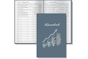 ‎BIROYAL BIROYAL Kassenbuch A5-120 Seiten Haushaltsbuch, Budget Planner & Kassenbücher - Einnahmen Ausgaben Buch - Haushaltsbuch zum Eintragen - Kassenbuch Kleinunternehmer- Ausgaben Tracker Finanzplaner
